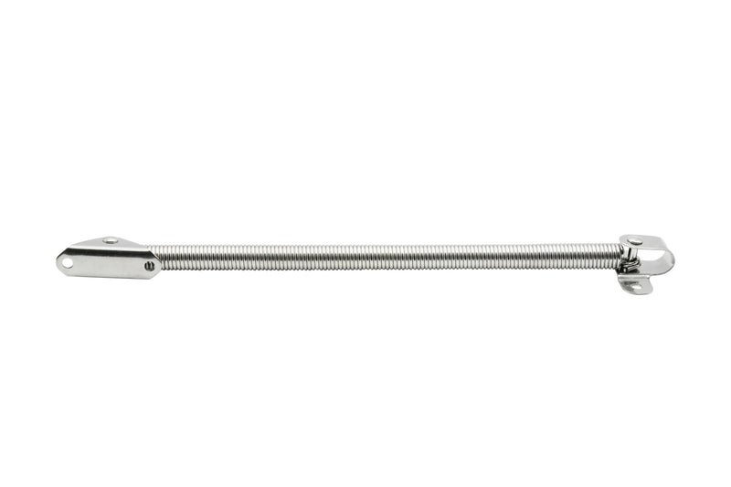 Vinland Marine 304 Stainless Steel Hatch Support Spring 8-2/5" & 10" w/Retaining Cable, Porthole Cabinet Spring Arm Boat Door Hatch Lid Support Boat Windshield Support Stay Adjuster Boat Tackle Hatch Triangular end plate, no cable, 1 Unit