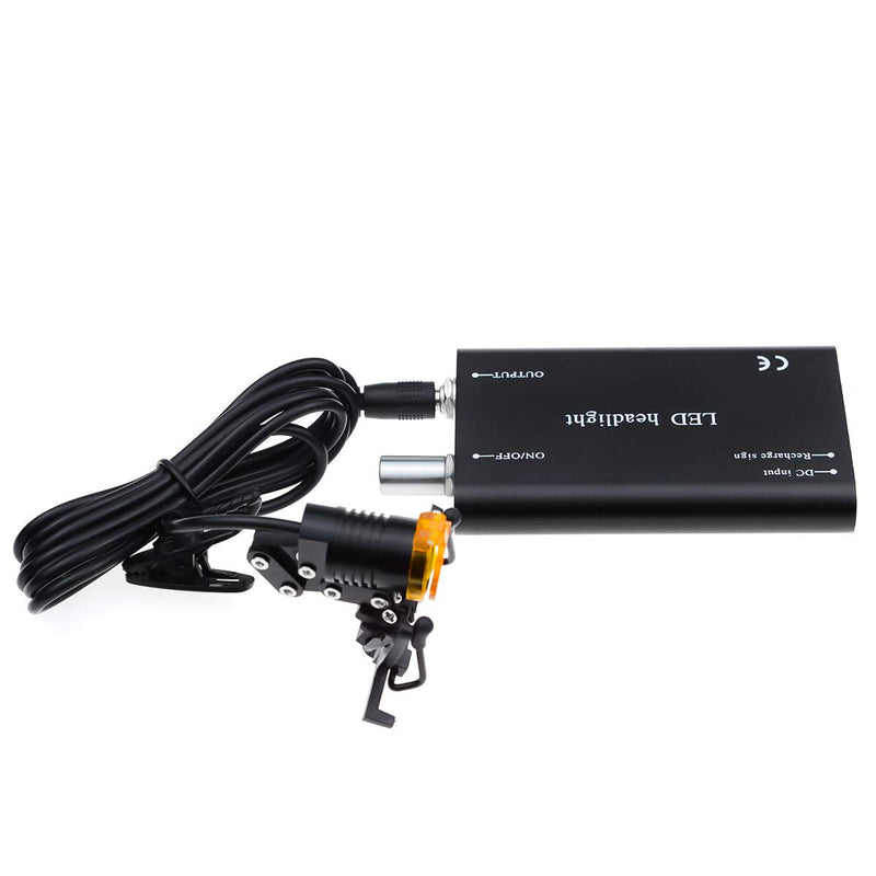 3W Portable Black Dental LED Headlight, Head Light, Headlamp With Filter for Dental Surgical Medical Binocular Loupe