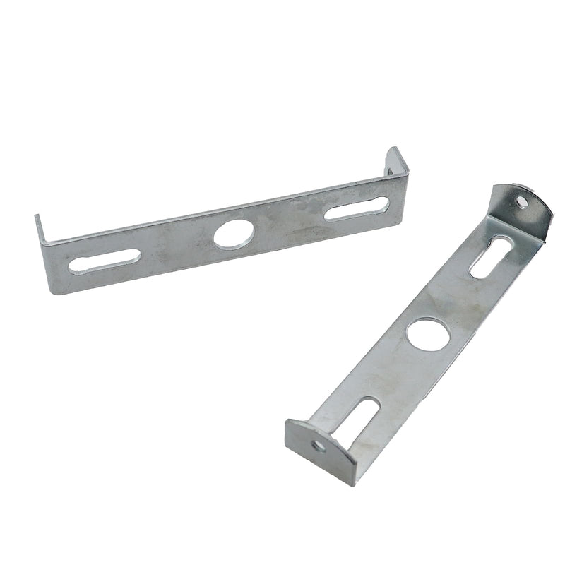 2PCS 94.7mm Length Silver Metal Wall Plate Bracket Lamp Mounting Bracket Socket Mounting Plate for Pendant Lamp Outdoor Lighting Wall Lamp Ceiling Mounting