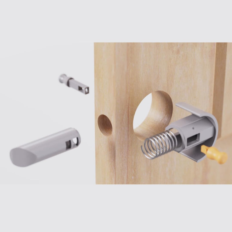 Generic HLOCK Temporary High-Resistant, Self-Closing Plastic Latch/Lock for Secure Door Protection - Ideal for Construction Sites, Offices, and Homes - Easy Installation Ten (10) Pieces 10