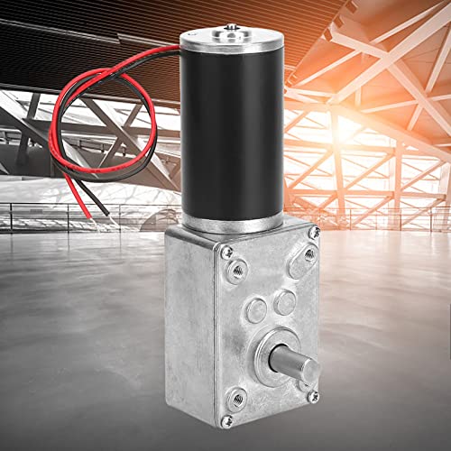 POCREATION Speeds Reduction Motor, High Torsion Speed Reduce Electric Motor Reversible Gear Motor 8mm Shaft 12V Gear Motor Replacement Parts (12V,130RPM)