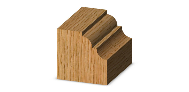Whiteside Router Bits 3234 Classical Pattern Bit with 3/16-Inch Radius, 1-1/2-Inch Large Diameter 5/8-Inch and Cutting Length