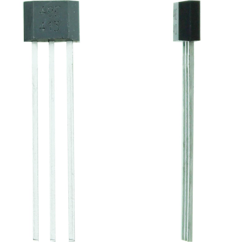 TAODAN 20PCS Black Linear Hall Effect Sensors 49E OH49E SS49E S49E Three Pin Sensor Element for Current Sensing Motor Control Position Sensing