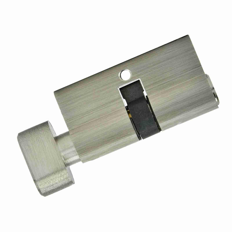 Door Lock Cylinder with Keys 60mm Single Cylinder Deadbolt for Wood and Aluminum Entry Doors, Keyed Alike Exterior Door Lock Replacement Hardware