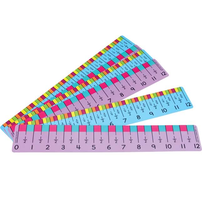 Really Good Stuff Marked Measurement Rulers - 6 rulers