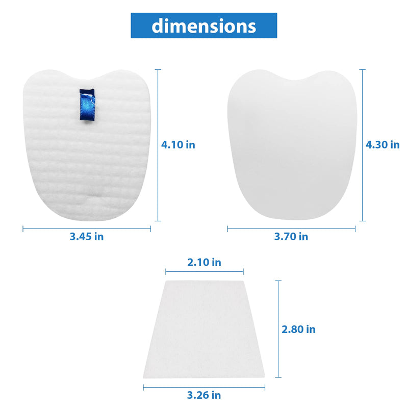 Vacuum Replacement Filters for Shark Rocket Vacuum HV345 HV343AMZ ZS350 ZS351 ZS352 HV320 HV321 HV322 HV324Q HV345 HV401, 4 Foam&Felt Filters + 4 Post-Filters, Part # XPMFK320&1084FTV320 4 Pack