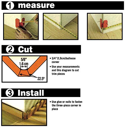 2-Pack Bullnose Corners Trim Gauge for 10-030 Crown Molding Marking Tools