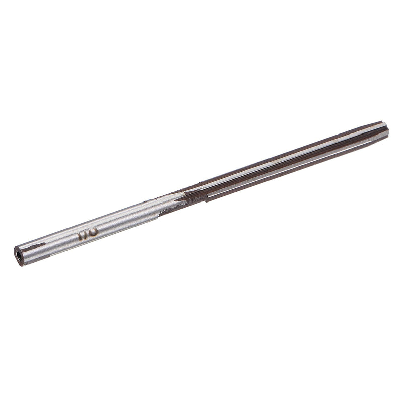 uxcell 1/8" Hand Reamer H8 Accuracy Alloy Tool Steel 6 Flutes Straight Shank Milling Cutter Tool