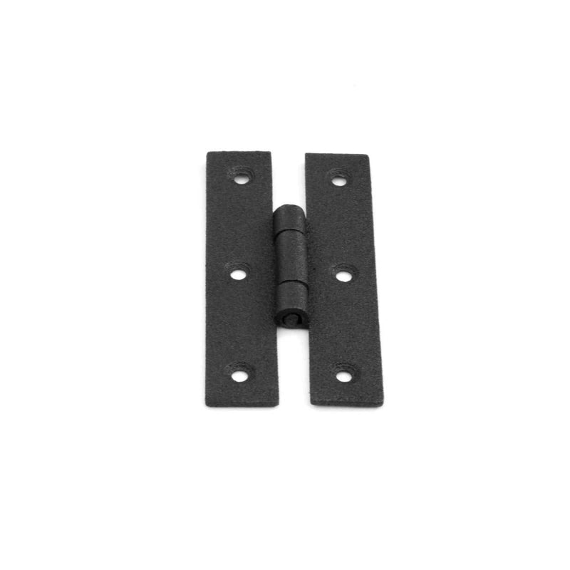 Renovators Supply Manufacturing Pack of 10 Black Wrought Iron H Cabinet Hinge 3 Inch Flush Mount Antique RSF Finish Hardware for Cupboard Wardrobe Furniture Doors