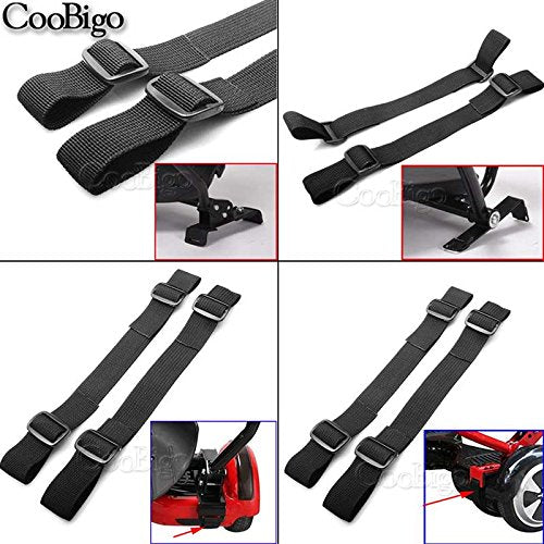 2 Pack Hoverboard Seat Attachment Straps, Strong Hoverboard Kart HoverKart Replacement Straps 1" Width, Tri-Glide Buckle Adjustable With Polypropylene Webbing Strap