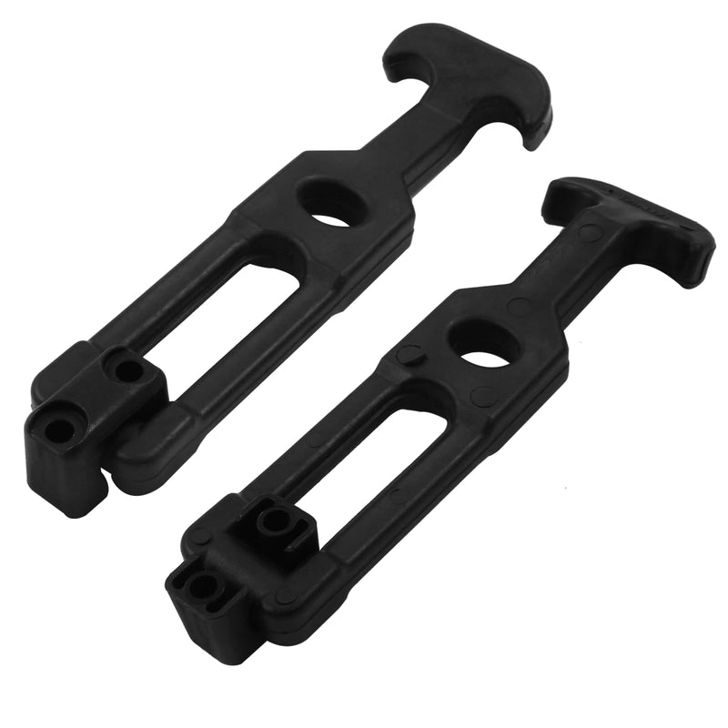 2 PCS 6.3" Rubber Flexible Draw Latch T-Handle Hasp Hood Catch Cooler Latches Replacement Tool Box, Vehicle Engine Hood, Golf Cart, Engineering Machine Hood, Farm Machinery 6.3"