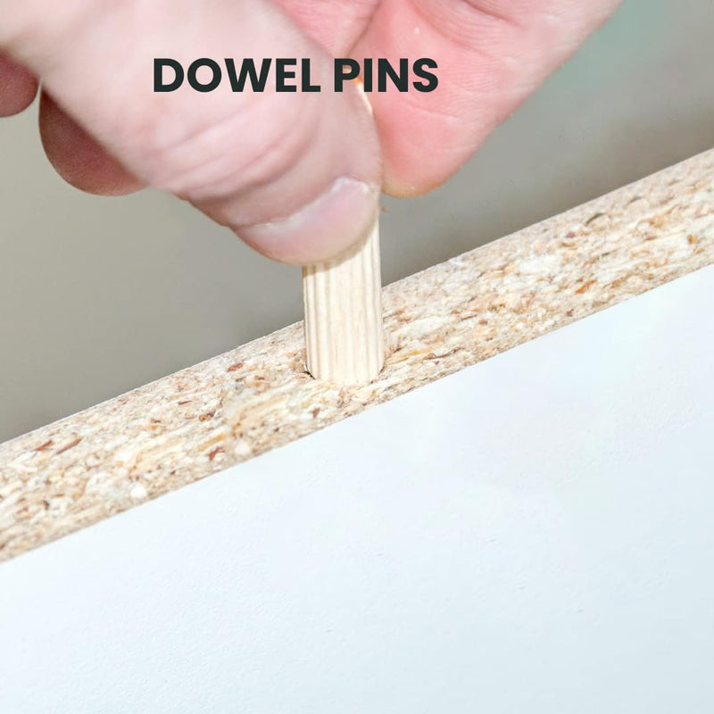 42Pcs Wood Dowel Pins Compatible with IKEA Part 101339 (Kallax Shelves), Replacement Shelf Support Pins for IKEA Kallax Shelves, Fluted Dowel Pins Made from Hardwood