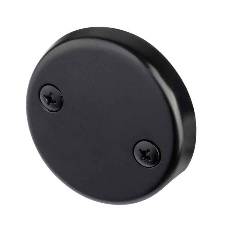 Artiwell Tip-Toe Tub Trim Set with Two-Hole Overflow Faceplate, Replacement Bath Drain Trim Kit with 2-Hole Overflow Faceplate and Universal Fine/Coarse Thread (MATT BLACK) MATT BLACK