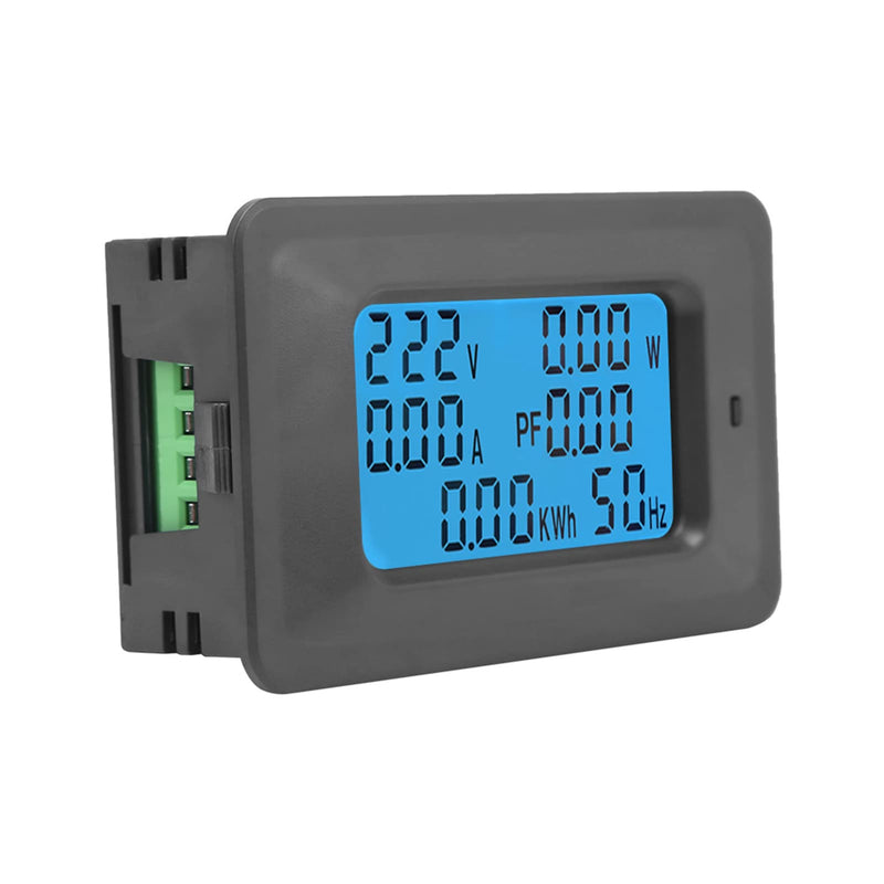 Hilitand 6 in 1 Digital LCD Meter, Voltage 110-250V Current 100A Power Monitor Panel with Mutual Inductor Energy 5 Digits- 0.01-99999KWH