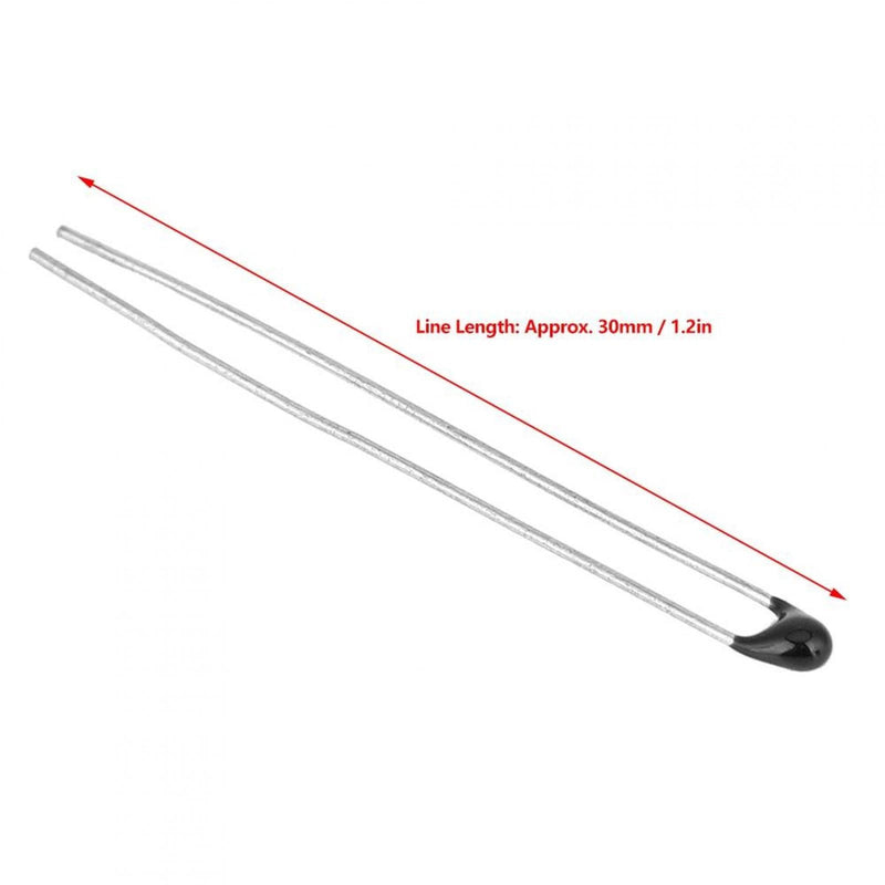 10Pcs MF52 NTC Thermistor, 5K-B3950-L30 Negative Temperature Coefficient Thermistors Resistor Black Head Temperature Sensors