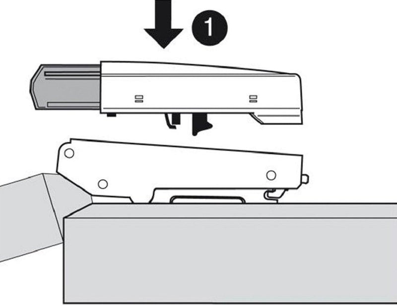 Blum Blumotion Door and Furniture Damper Hinge with Soft Close for Corner Hinges for retrofitting cabinets and Kitchen cabinets, self-Closing Mechanism Full Overlay