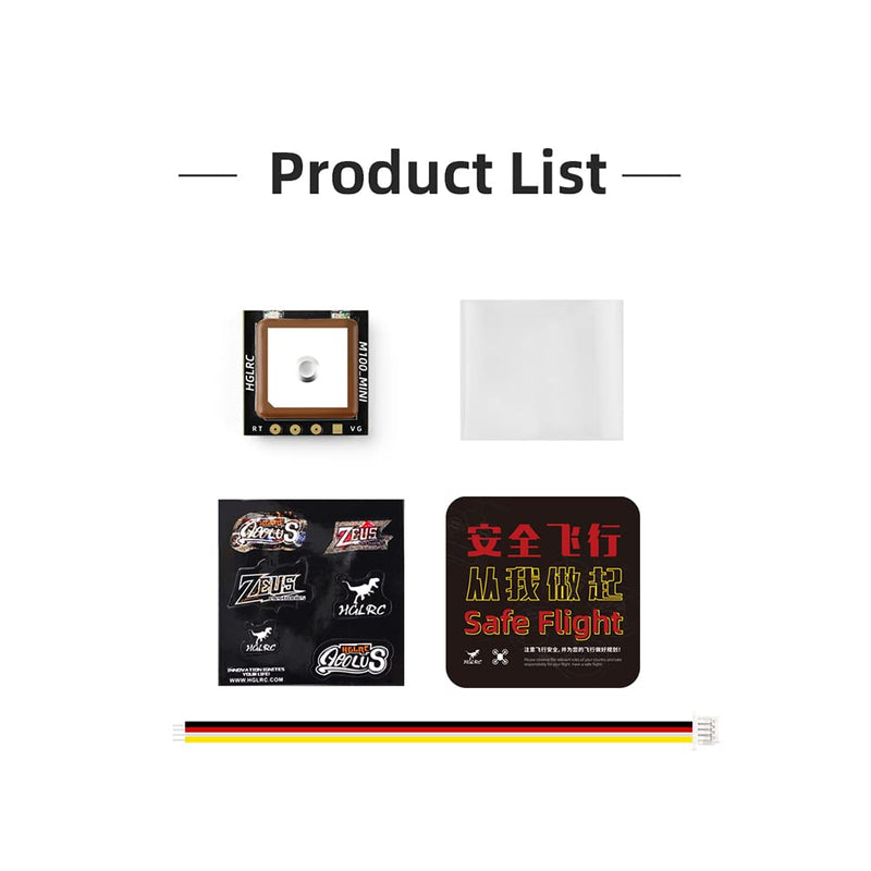 HGLRC Mini M100 GPS Module for UBLOX Compatible with 2-7 Inch FPV Racing Drone