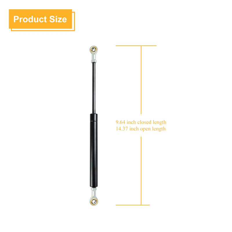 Upgraded AT340155 Cab Door Gas Operated Cylinder for John Deere 310, 315, 325, 410, 710 Backhoe Loader or Motor Grader, Replace HYM40-0047, 004599 Gas Strut Spring Cylinder Springs Shock