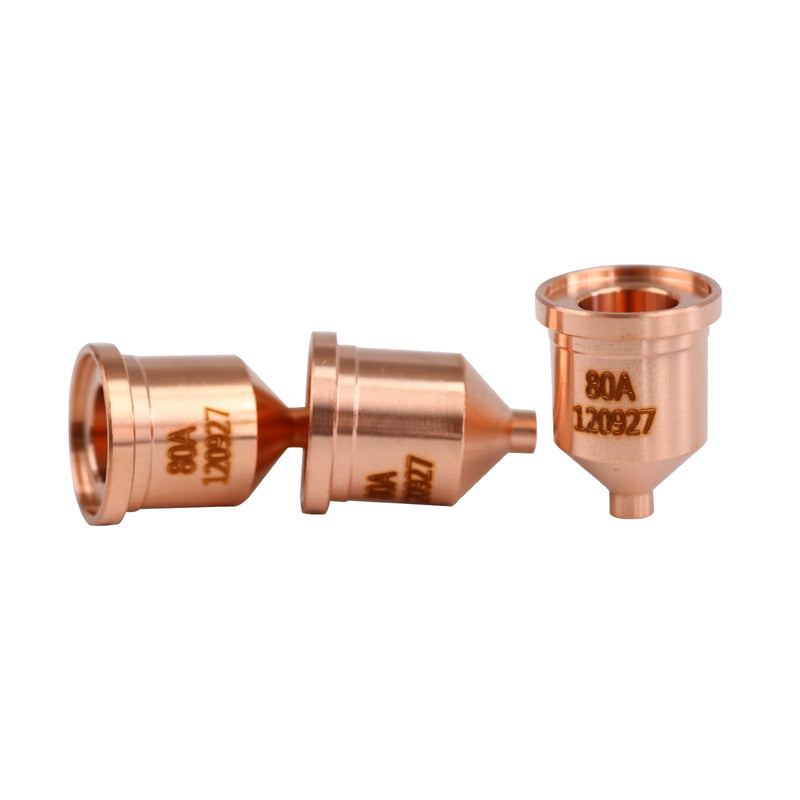 10pcs 120927 Nozzle 80A Fit for Hypertherm PMX 1000/1250/1650/T80/T100 Plasma Cutting Torch Consumables