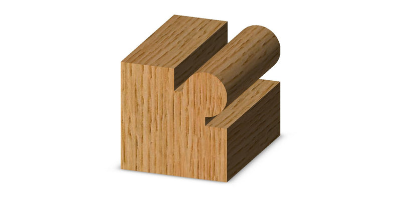 Whiteside Router Bits 3250 Edge Beading Bit with 1-Inch Large Diameter and 5/8-Inch Cutting Length