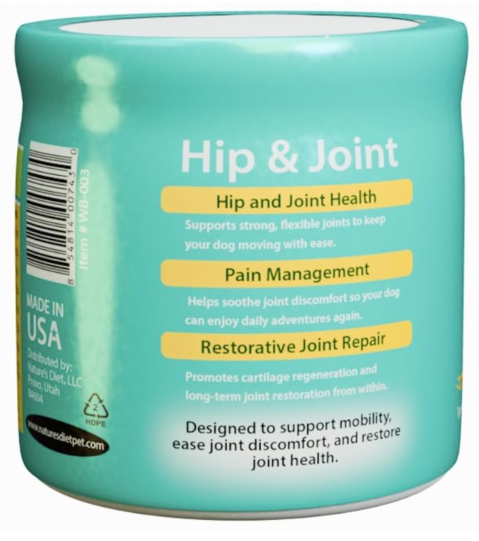 Well-Being for Dogs Joint Health Supplement, Contains Glucosamine, Plus Chondroitin, Collagen and MSM, Professional Grade Wellness Supports Healthy Joints, For All Breeds and Sizes, 60 Doses