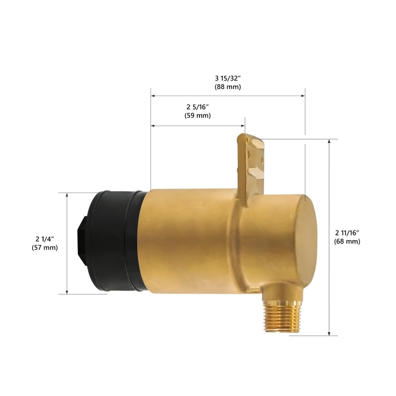 R50200 Replacement Body Spray Rough in Valve for DT, Brass Construction 1/2 inch