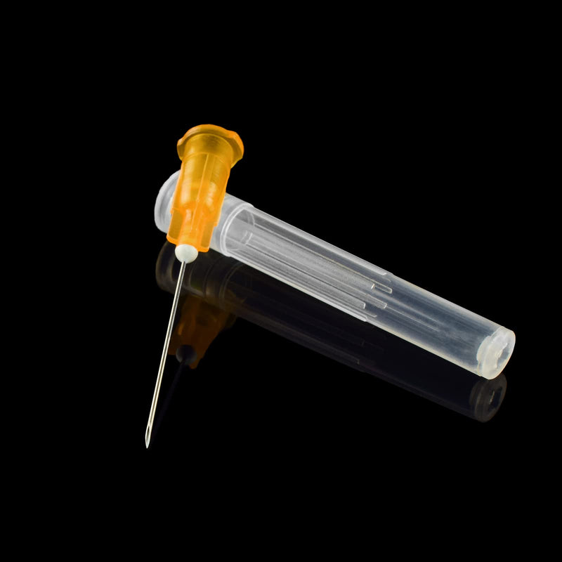 100Pack 25 Gauge 1 Inch Disposable Luer Lock Accessories, Individually Wrapped 25 G-1”-25mm 100