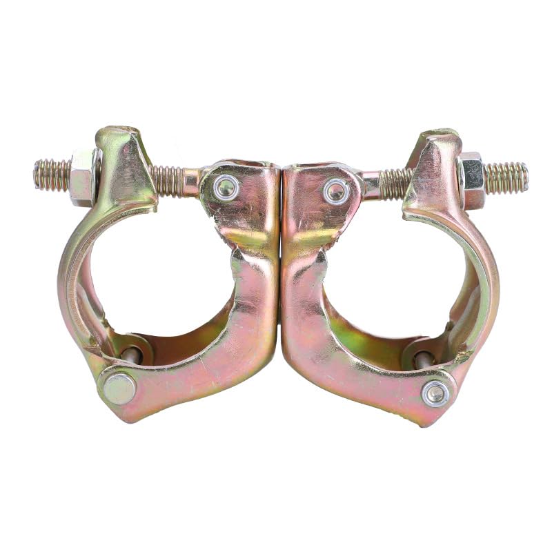 Scaffolding Clamps, British Type, For 1-3/4" to 1-9/10" OD Tube, Swivel at Any Angles,Galvanized, 4 Pack (XZKJ48C) XZKJ48C