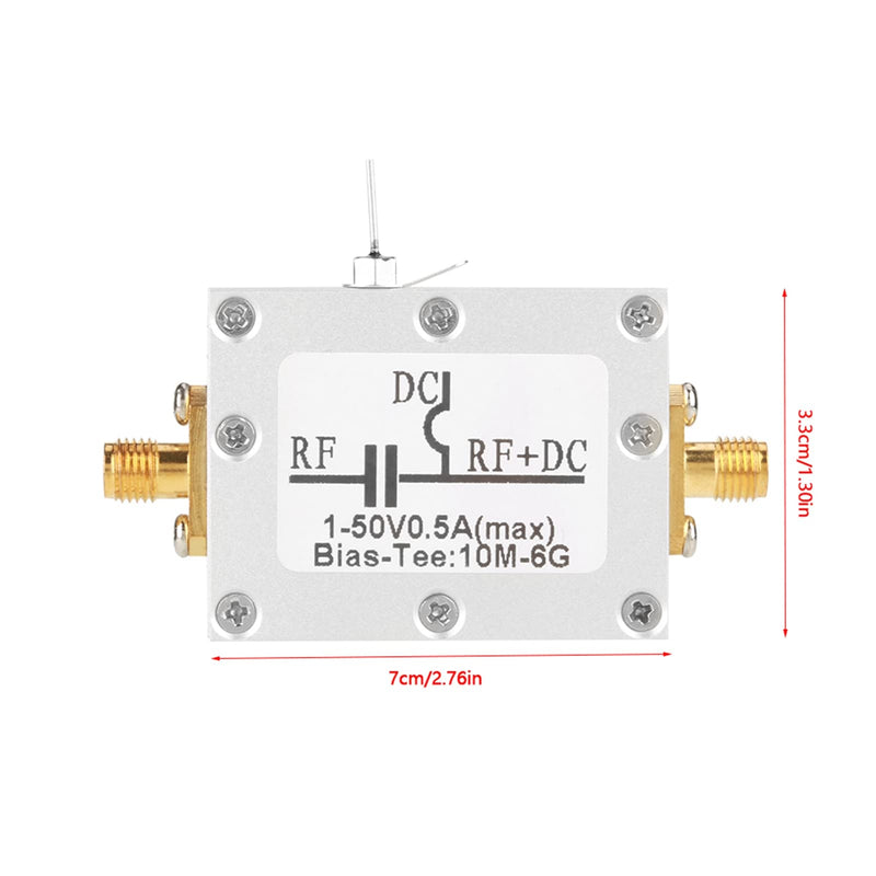 for Optical Fiber Communication Broadband 1 Pcs 10Mhz 6Ghz Bias Tee 10Mhz 6Ghz Broadband Radio Frequency Microwave Coaxial Bias Blog Rtlsdr Quad Sdr