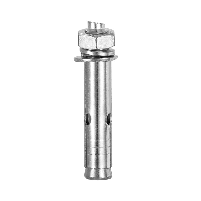 M10 x 70 Expansion Bolts - 4Pack- Good for Concrete Dry Brick Block Walls - 304 Stainless Steel - Silver M10 x 70 4