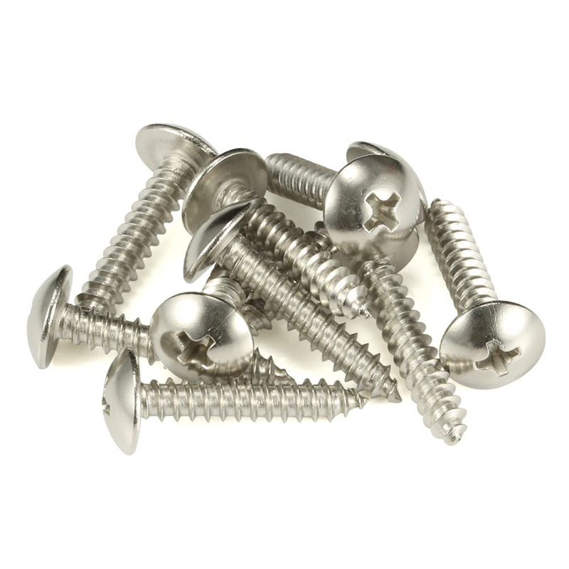 #8 x 5/8" Truss Head Self Tapping Wood Screws Sheet Metal Screws, 304 Stainless Steel 18-8, 100 PCS #8 x 5/8"