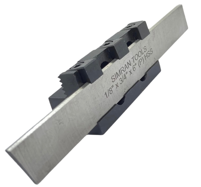 Lathe Adjustable Type Parting Cut Off Tool Holder 10mm Shank With 3/4" HSS Blade | Metal Lathe machine | T Type Cut Off Quality | Steel Tool - Hardened and Precisely Ground BPH-0051