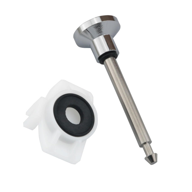 Bathtub Faucet Diverter Repair Kit, Includes 1 Diverter Stem, 1 Cup Seal and 1 Door, Bathroom Shower Bathtub Leak Faucet Repair Replacement Parts, Chrome Plated