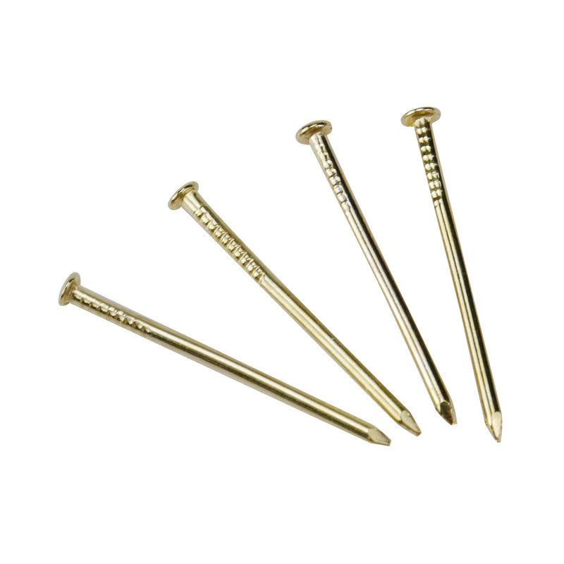 150PCS 1Inches Small Iron Nails,Brass Plated Nails,Flat Head Nails Gold,Small Nails for Picture Hanging 1 Inch,1.02×0.11×0.11Inches