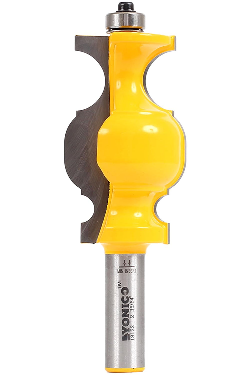 YONICO Chair Rail Molding Router Bits 2-9/16-Inch 1/2-Inch Shank 18122