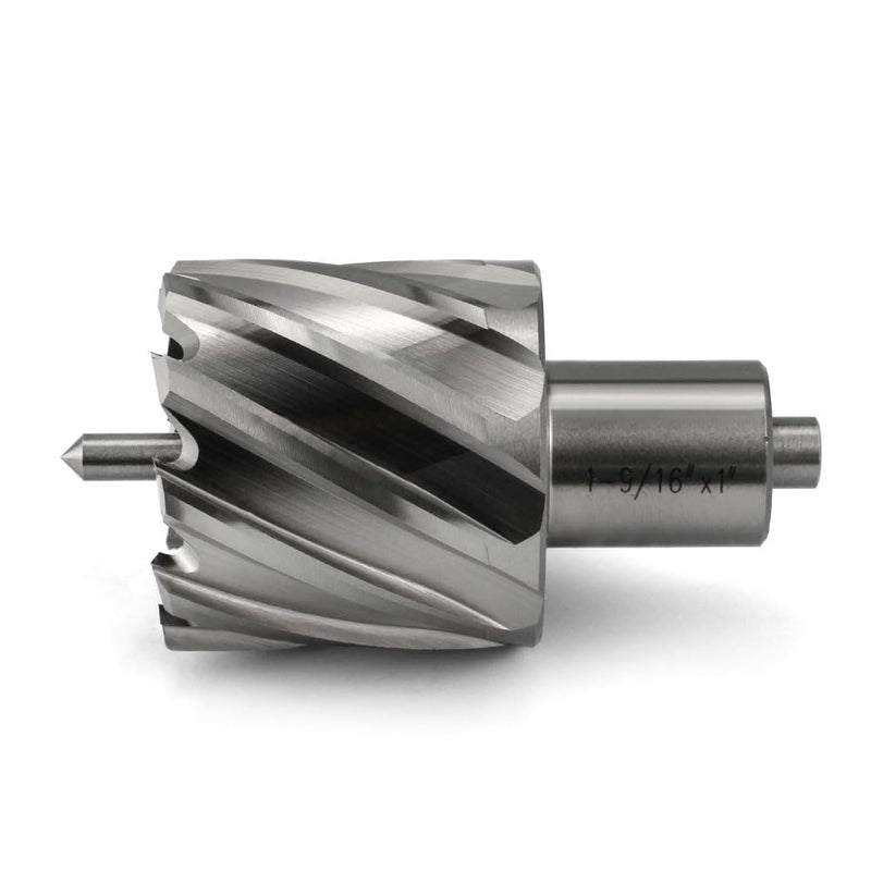 Annular Cutter JESTUOUS 1-9/16 Inch Cutting Diameter 3/4 Weldon Shank 1 Cutting Depth with Pilot Pin Slugger Bits HSS Kit for Magnetic Drill Press,1 Piece