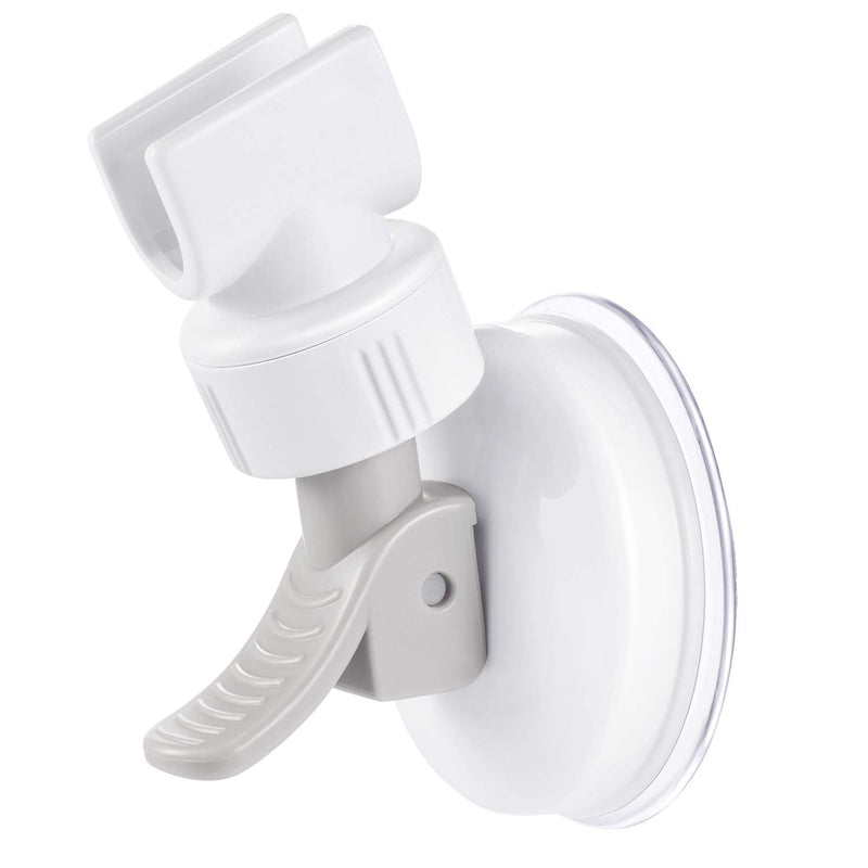 Shower Hand Held Holder Adjustable Suction Cup Shower Head Holder Universal Mounting Bracket Plastic ABS with Chrome Polished for Marble Glass Metal Ceramic 1 Grey Wrench