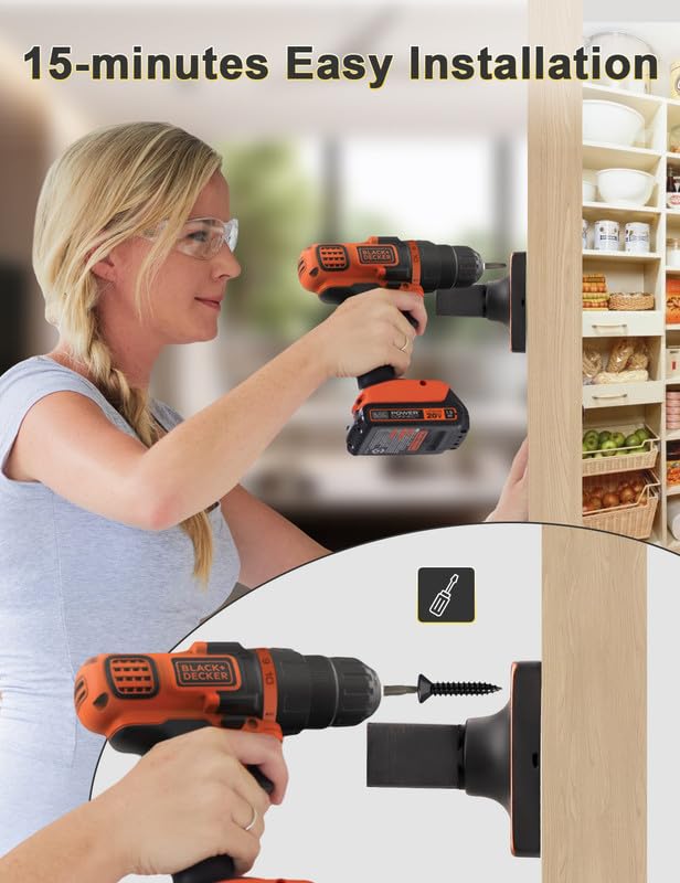 Mengico 6 Pack Square Dummy Door Handle Set,Oil Rubbed Bronze Door Handle for Closets and French Doors,Interior Door Knobs Reversible Right & Left Handed Oil Rubbed Bronze