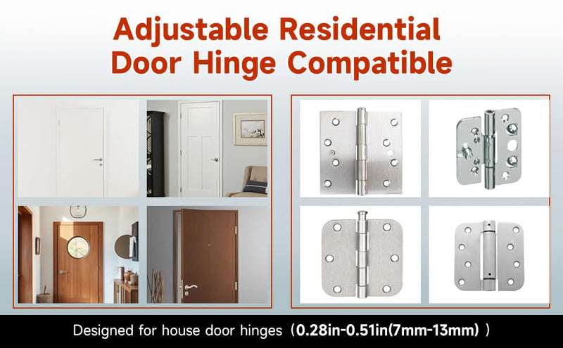 Residential Door Hinge Adjustment Tool, Adjustable Door Hinge Bender for 7mm-13mm Door Hinge, Versatile Door Alignment Solution with Hinge Pin Remover