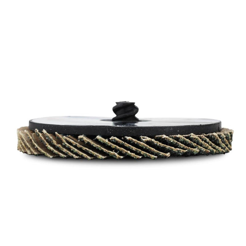 BHA Mini Flap Discs Quick Change Zirconia Grinding and Sanding Wheels, 3", 36 Grit - 10 Pack