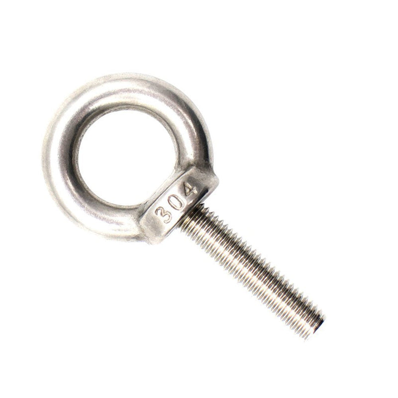 Eowpower 5 Pieces Stainless Steel M8 x 32 mm Ring Eye Bolts