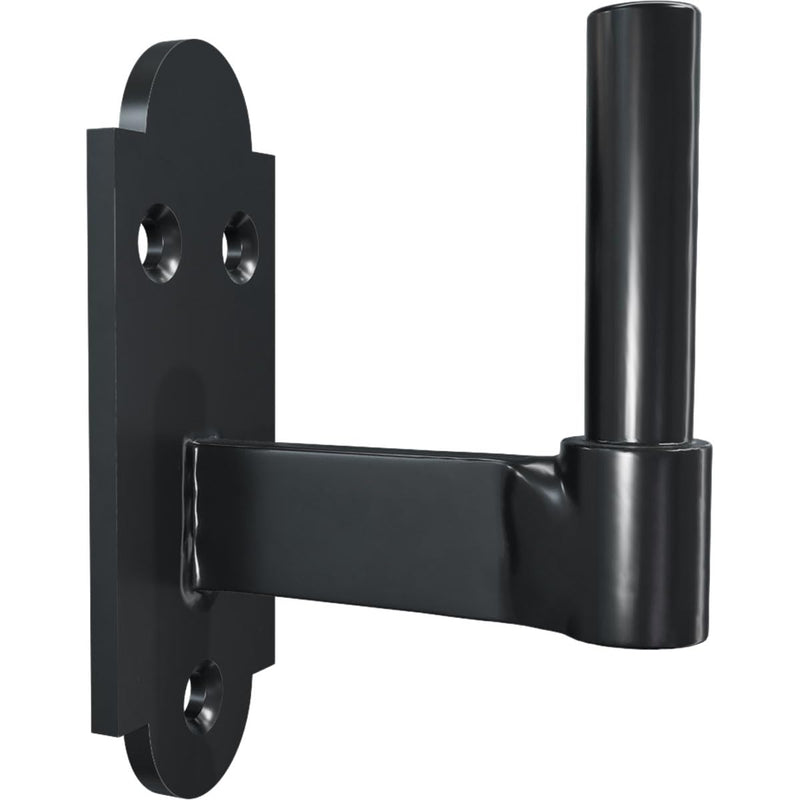 SteelTek Pintel on Plate with 2 1/4" Offset (Sold as Pair), 304 Stainless Steel, Powder Coated Black