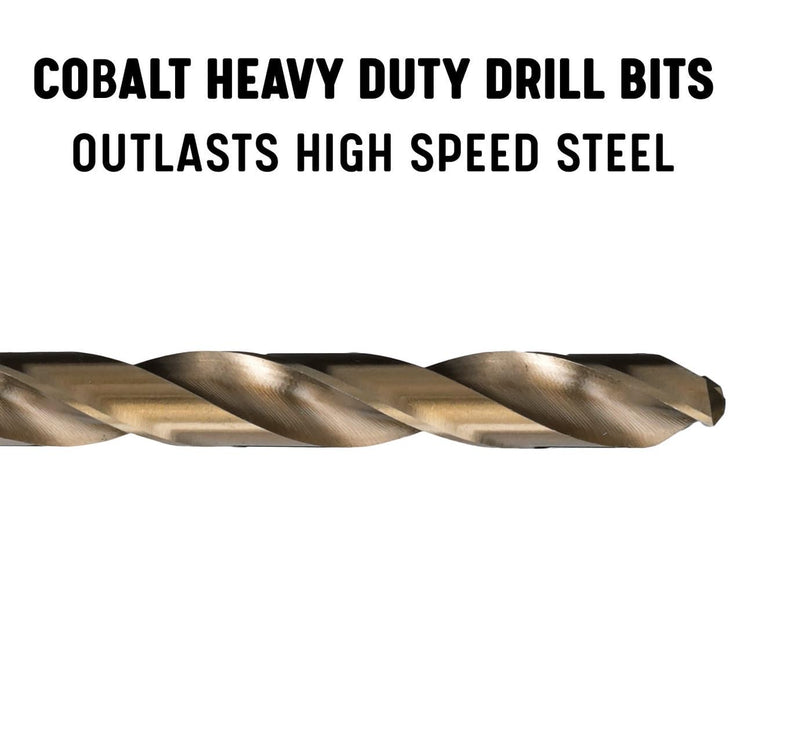 Drill America DWDCO7P12 #7 Cobalt Drill Bit (Pack of 12), DWDCO Series