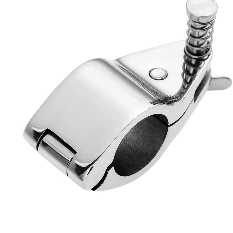 RedSnake Yacht sailing boat railing Marine Grade 7/8" 22MM Hinged Jaw Slide with Boat Pin & Cam Clamp Pipe clamp bimini top hardware (7/8" 22CM x 1pair) 7/8" 22mm X 1pair