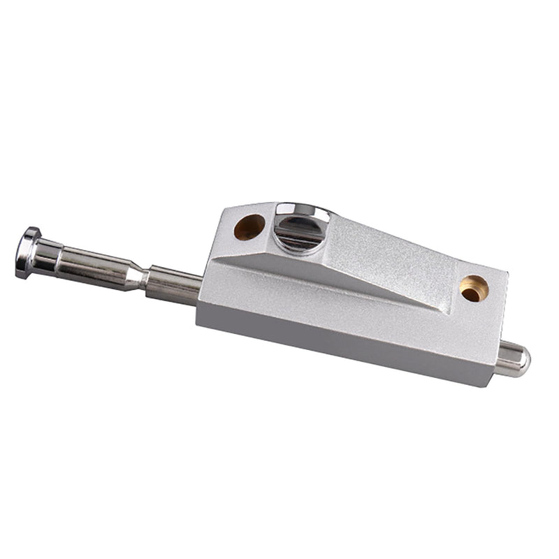 Sliding Patio Door Lock，Sliding Patio Door keyless with Door Latch，for Window Glass Patio Doors Auxiliary Security Lock(Silver)