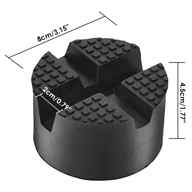 DEDC Floor Jack Pad,Universal Thickened Rubber Pinch Weld Jack Adapter Pad/Puck, Car Lift Frame Rail Protection Accessories -1 Pc 1 PC