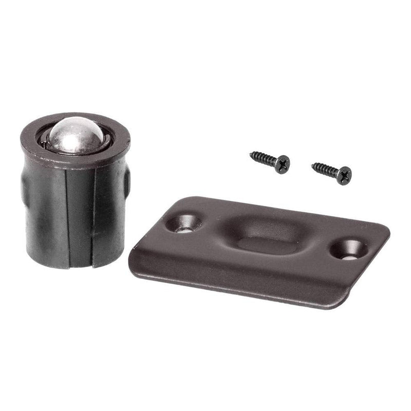 (6 Pack) Oil Rubbed Bronze Door Drive-in Ball Catch ORB with Strike Plate Premium Quality 6 Pack