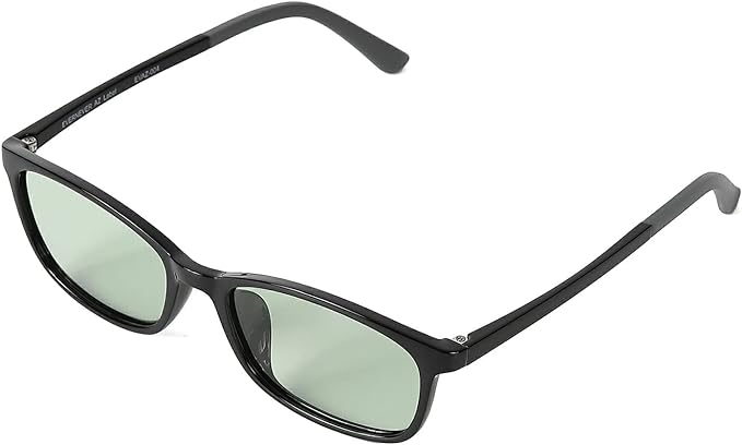 EVERNEVER AZ Label EVAZ-004C1-SG-L-parent Large Frame Sunglasses, Wide, Adult Square, Choose Lens Color, Comfortable to Wear, Ultra Lightweight & High Elastic TR-90, Black (Regular to Slightly Larger) - NewNest Australia