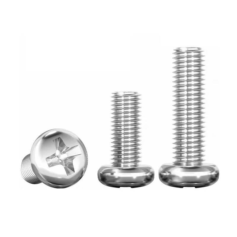 binifiMux 2#-56 x 1/4" Machine Screws, Phillips Pan Head, 100 Pack 2#-56 * 1/4" 100pcs