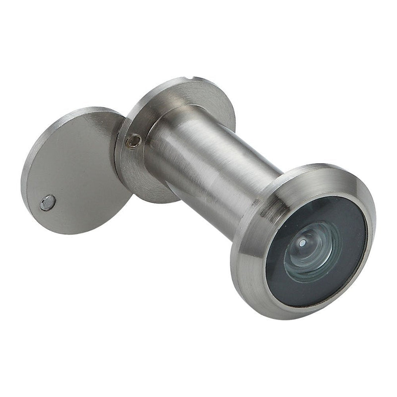 Peephole Front Door Viewer with Privacy Cover, One-Way 220 Degrees in Satin Nickle - NewNest Australia